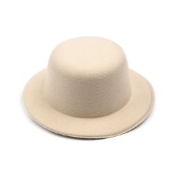 Mini klobouček / fascinátor k dozdobení Ø13,5 cm, barva 9 krémová