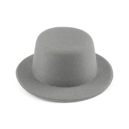 Mini klobouček / fascinátor k dozdobení Ø13,5 cm, barva 19 šedá stř.