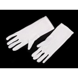 Společenské rukavice dámské, barva 1 (22-23cm) bílá