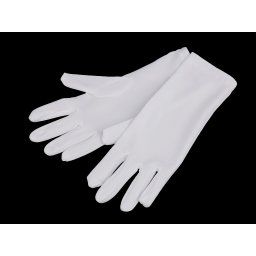Společenské rukavice dámské, barva 4 (22-24cm) bílá