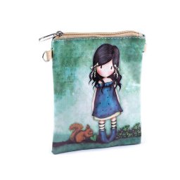 Dívčí kabelka 15x18,5 cm s potiskem, barva 11 zelená smaragdová