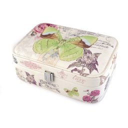 Šperkovnice motýl 7x14x22 cm, barva 3 zelená sv.