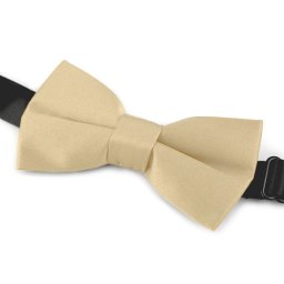 Dětský saténový motýlek, barva 6 béžová světlá