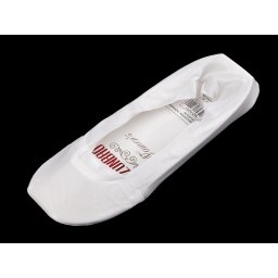 Dámské / dívčí ponožky do tenisek / balerín se silikonem a protiskluzem, barva 3 bílá