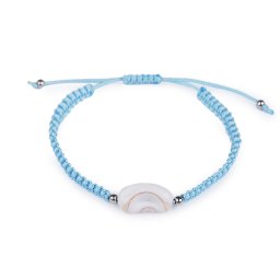Náramek shamballa, barva 6 modrá světlá