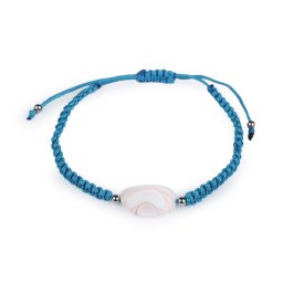 Náramek shamballa, barva 7 modrá tyrkys