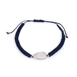 Náramek shamballa, barva 8 modrá tmavá
