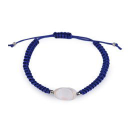 Náramek shamballa, barva 9 modrá berlínská