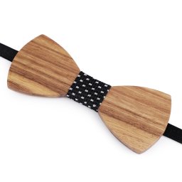 Dřevěný motýlek, barva 10 hnědá přírodní černá