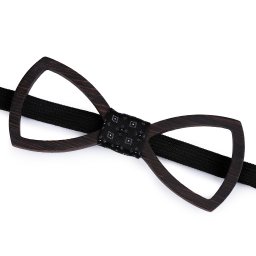 Dřevěný motýlek, barva 11 hnědá tmavá černá