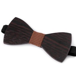 Dřevěný motýlek, barva 14 hnědá kávová hnědá