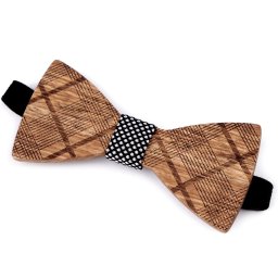 Dřevěný motýlek, barva 18 hnědá přírodní šedá