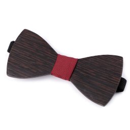 Dřevěný motýlek, barva 20 hnědá bordó