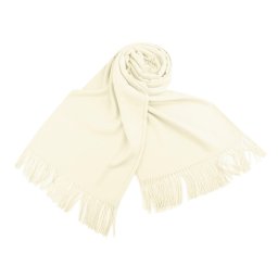 Šátek / šála typu pashmina s třásněmi 65x180 cm, barva 12 (14a) krémová světlá