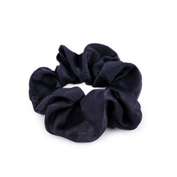 Gumička scrunchie do vlasů, barva 4 modrá tmavá