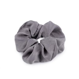 Gumička scrunchie do vlasů, barva 5 šedá střední