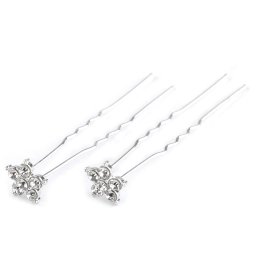 Štrasová vlásenka květ Ø11 mm, barva crystal