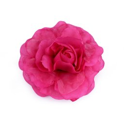 Brož / ozdoba růže Ø10 cm, barva 3 pink