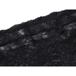 Samodržící pásky proti odírání stehen krajkové, barva 5 (vel. 3) černá