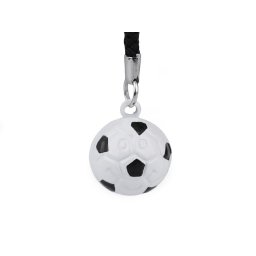 Přívěsek na klíče rolnička tučňák, panda, smajlík, myš, opice, barva 8 bílá balón