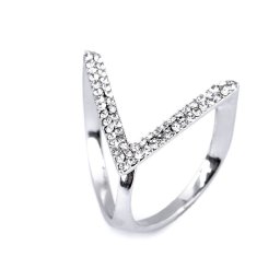 Spona / průvlek na šátek s broušenými kamínky, barva crystal platina