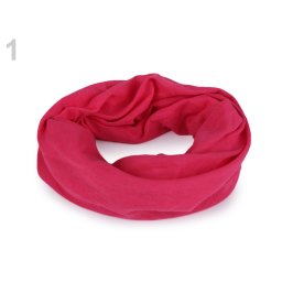 Multifunkční šátek pružný, bezešvý, jednobarevný, barva 1 pink