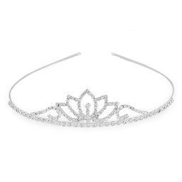 Štrasová čelenka / korunka do vlasů, barva 3 crystal
