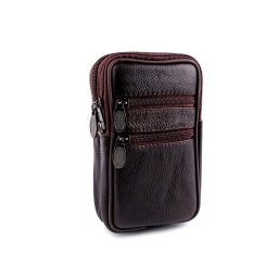 Pánské pouzdro / peněženka na opasek na mobil / doklady 10,5x17 cm, barva 4 hnědá