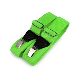 Šle šíře 4 cm délka 120 cm neon, barva 3 zelená neon