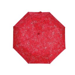 Dámský skládací vystřelovací deštník, barva 1 červená