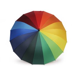 Velký rodinný deštník duha, barva 2 -120 cm multikolor