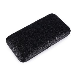 Manikúra v pouzdře s glitry, barva 4 černá