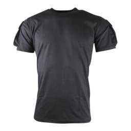 Triko TACTICAL VELCRO krátký rukáv ČERNÉ vel. S