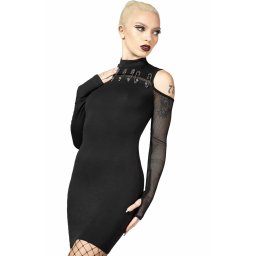 šaty dámské KILLSTAR - Zazzel - Black - KSRA007645