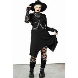 šaty dámské KILLSTAR - Rowena - Black - KSRA007458