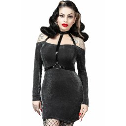 šaty dámské KILLSTAR - Valak Bodycon - Black - KSRA008147