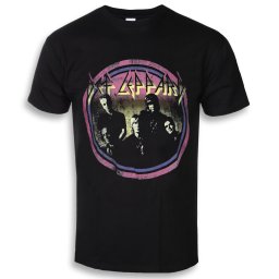 tričko pánské Def Leppard - Vintage Circle - ROCK OFF - DEFLTS03MB