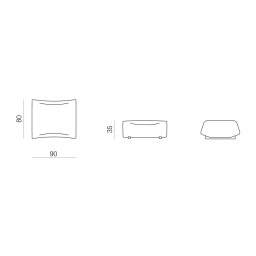 Prostoria designové sedačky Absent Sofa Pouf
