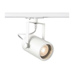 BIG WHITE SLV EURO SPOT, bodové svítidlo pro vysokonapěťovou 1fázovou proudovou sběrnici, QPAR51, bílé, max. 25 W, vč. 1fázového ada