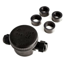 Deko-Light Outdoor 2-násobný-rozbočovač kulaté pro kabel 5-12 mm, 0.5-2,5 mm, max. 450V AC/24A 930578