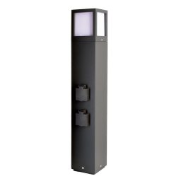 Deko-Light stojací svítidlo Facado Socket 220-240V AC/50-60Hz E27 1x max. 20,00 W 650 mm tmavěšedá 733064