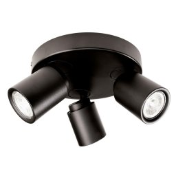 Deko-Light stropní přisazené svítidlo Librae Roa III 220-240V AC/50-60Hz GU10 3x max. 50,00 W tmavě černá RAL 9005 348174