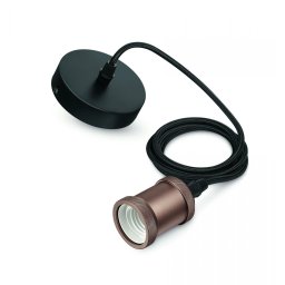 Philips Vintage závěsný kabel 2m s objímkou E27 max. 40W IP20, růžová zlatá