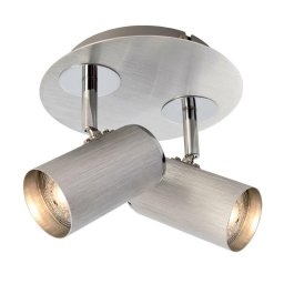 Deko-Light stropní přisazené svítidlo Indi II 220-240V AC/50-60Hz GU10 2x max. 50,00 W stříbrná 348086