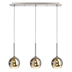 Deko-Light závěsné svítidlo Baa 220-240V AC/50-60Hz G9 3x max. 28,00 W stříbrná 342115