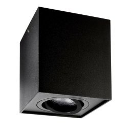 Deko-Light Kapego stropní přisazené svítidlo Dato 220-240V AC/50-60Hz GU10 1x max. 50,00 W 96 mm černá 348024