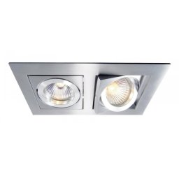 Deko-Light Kapego stropní vestavné svítidlo Kardan II 12V AC/DC GU5.3 / MR16 2x max. 50,00 W 178 mm stříbrná 110101