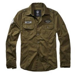 Košile LUIS VINTAGE dlouhý rukáv ZELENÁ vel. 5XL