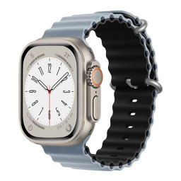 Oceánský řemínek pro Apple Watch Series 6/5/4 a SE (40mm) - Obsidian - Black