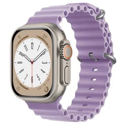 Oceánský řemínek pro Apple Watch Series 3/2/1 (38mm) - Světle fialový